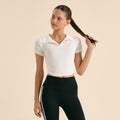 CONCHWEAR Open collar basic ribbed tee (6 colors)