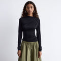 & Other Stories Drape Top (Black)