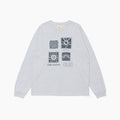HELLO SUNRISE Sun Stamp L/S Tee_Gray
