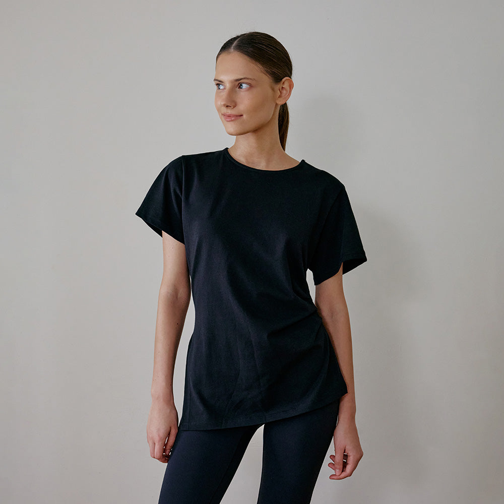 CONCHWEAR Uncut shirring short sleeve t-shirt (8 colors)
