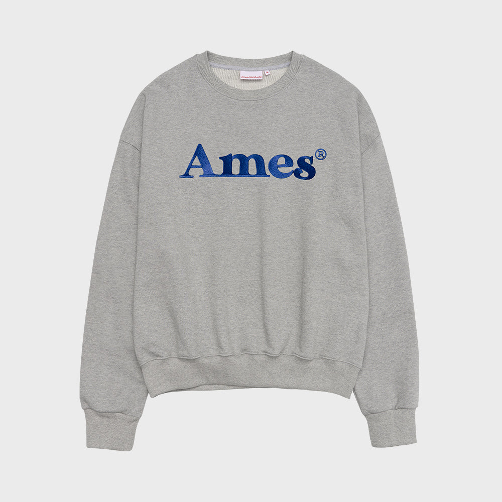 ames worldwide BASIC LOGO SWEATSHIRT GREY