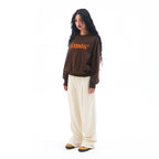 ames worldwide BASIC LOGO SWEATSHIRT BROWN