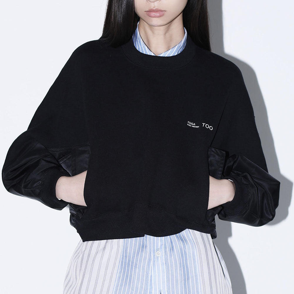 TOGA (concierge) (U) NYLON SWEATSHIRT (BLACK)