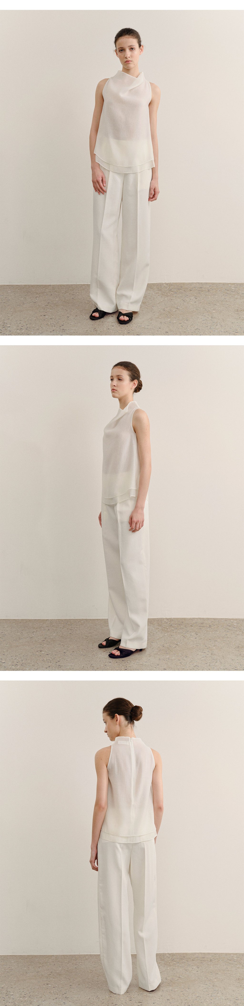 kindersalmon Ann Fluid Top Pearl