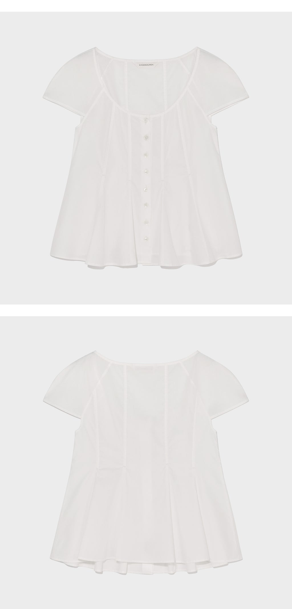 kindersalmon James Cotton Blouse White-Sail
