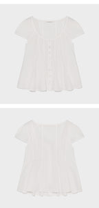 kindersalmon James Cotton Blouse White-Sail