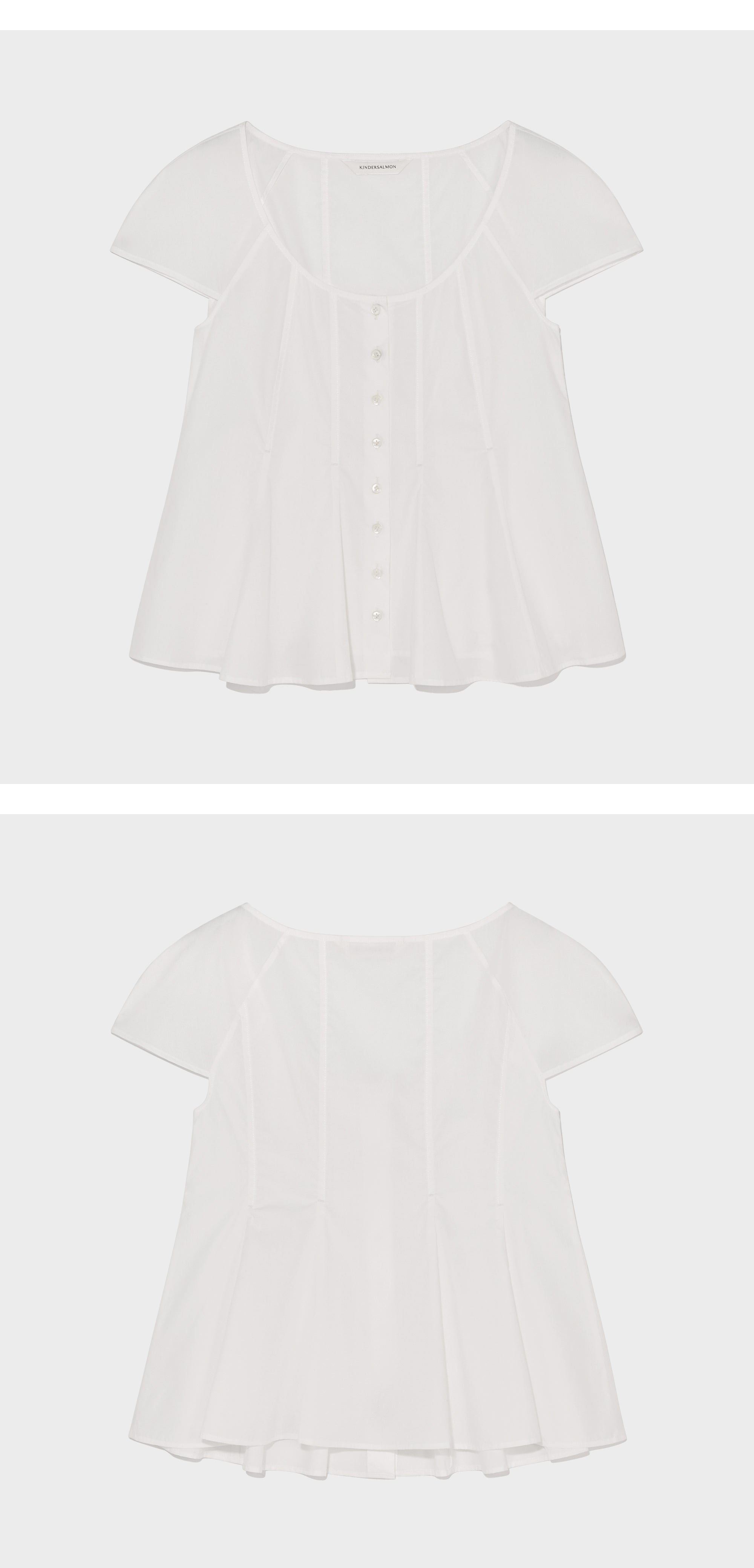 kindersalmon James Cotton Blouse White-Sail