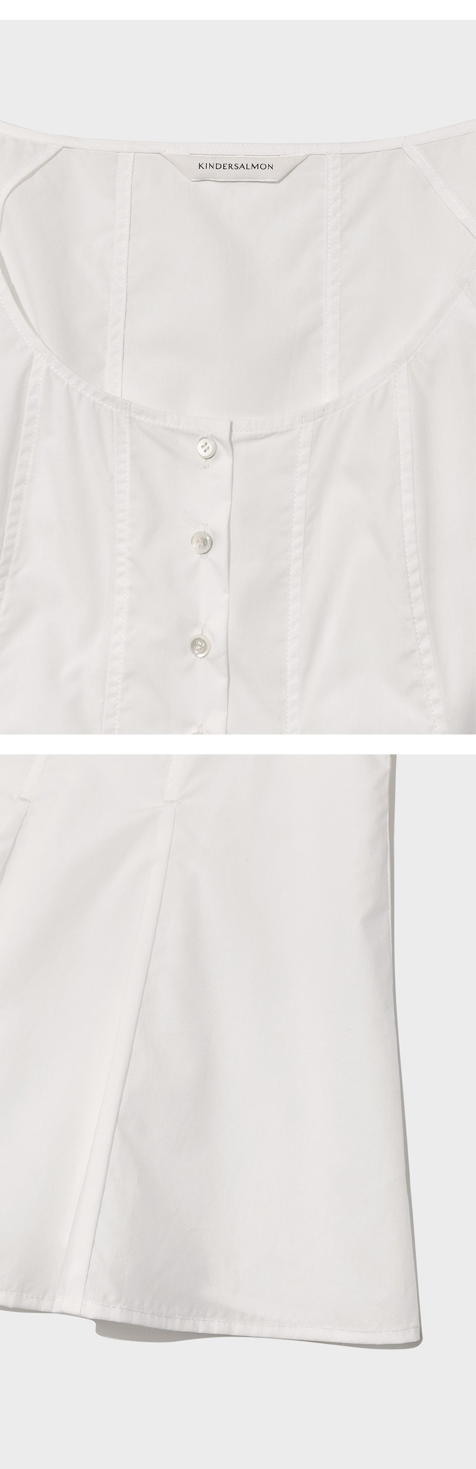 kindersalmon James Cotton Blouse White-Sail