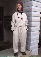 BUDHI MUDRA BUDHI MUDRA Jumpsuit Henley Neck