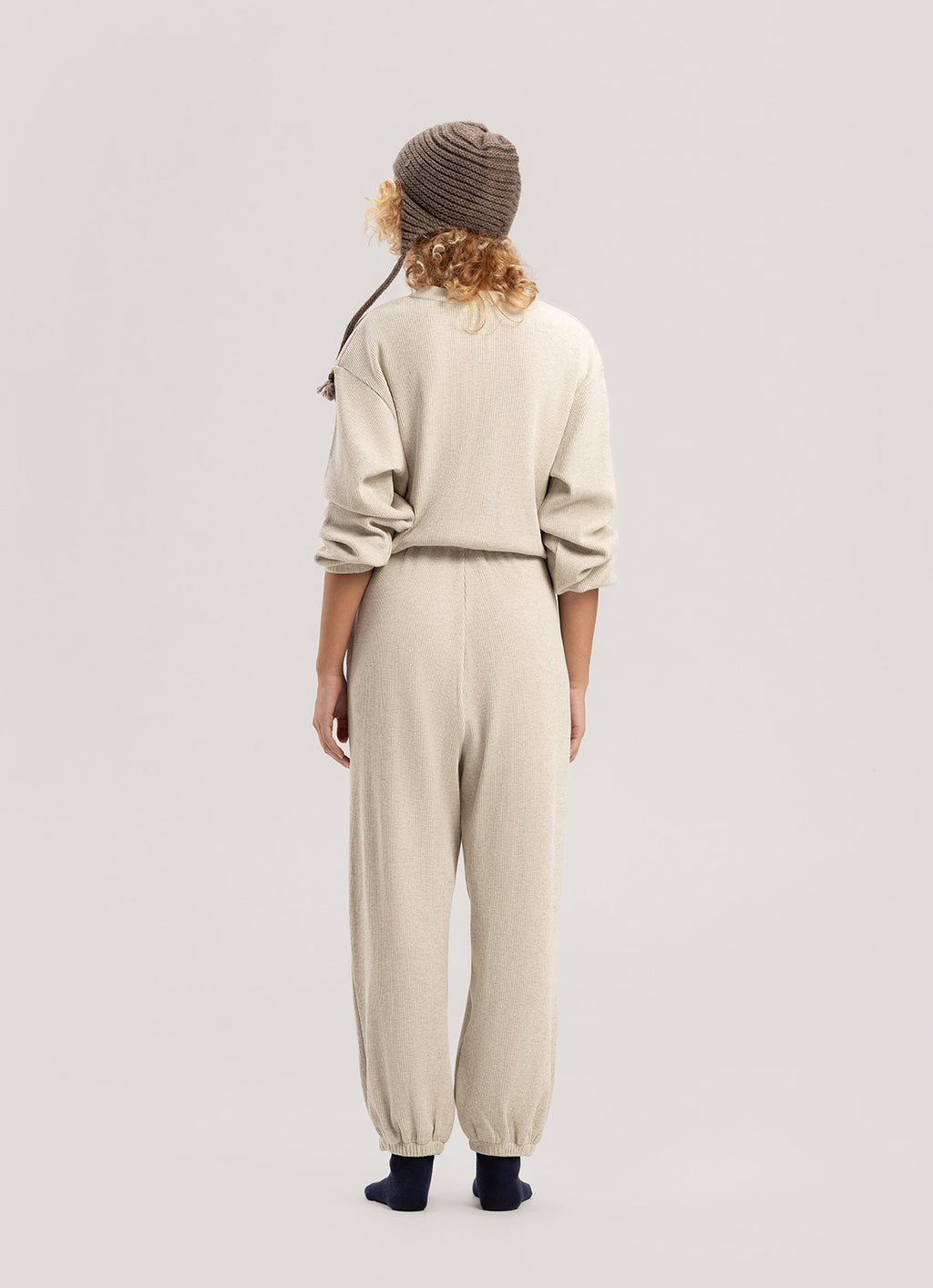 BUDHI MUDRA BUDHI MUDRA Jumpsuit Henley Neck
