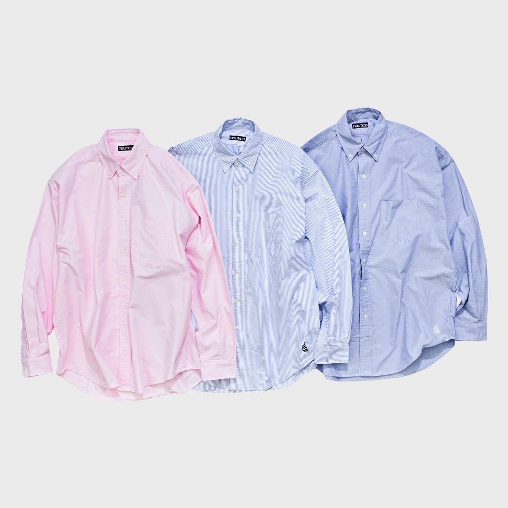 NAUTICA Oxford button down shirt (3 colors) JST5395