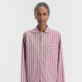 TEKLA Poplin Pajamas - Rhubarb Stripes
