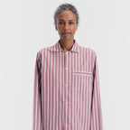 TEKLA Poplin Pajamas - Rhubarb Stripes
