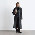 & Other Stories Wool Maxi Coat (Dark Grey)
