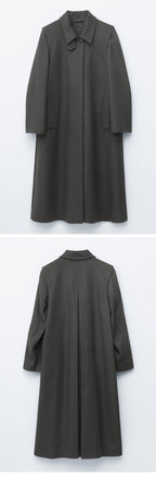 & Other Stories Wool Maxi Coat (Dark Grey)