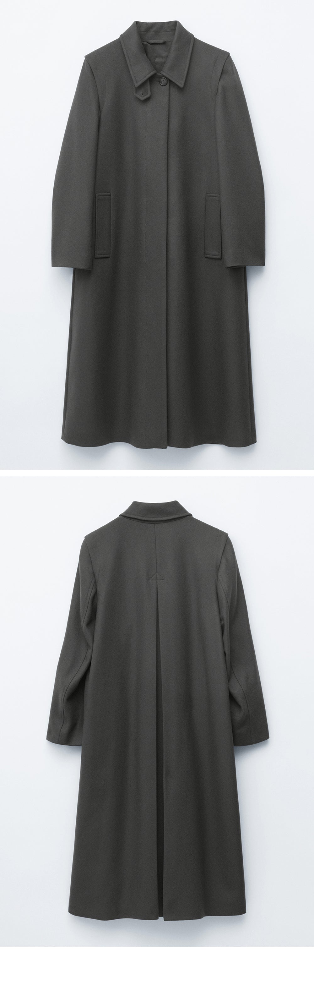 & Other Stories Wool Maxi Coat (Dark Grey)