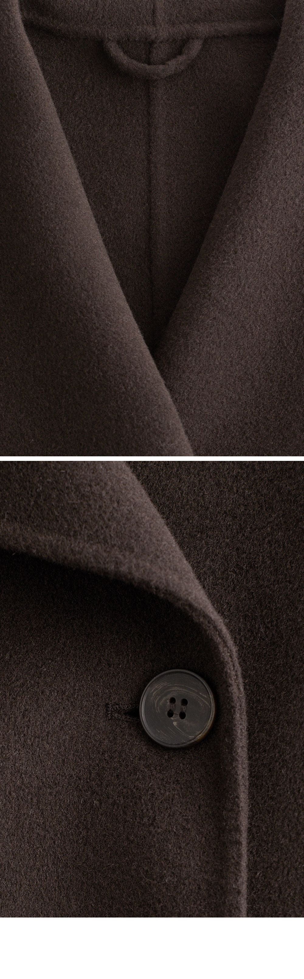 & Other Stories Shawl Collar Wool Maxi Coat (Dark Brown)