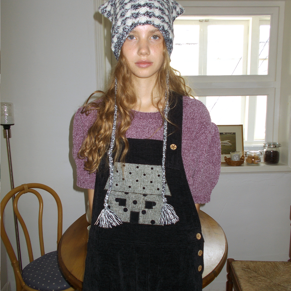 FUN FROM FUN FUN FROM FUN Cozy Home Overall, Black