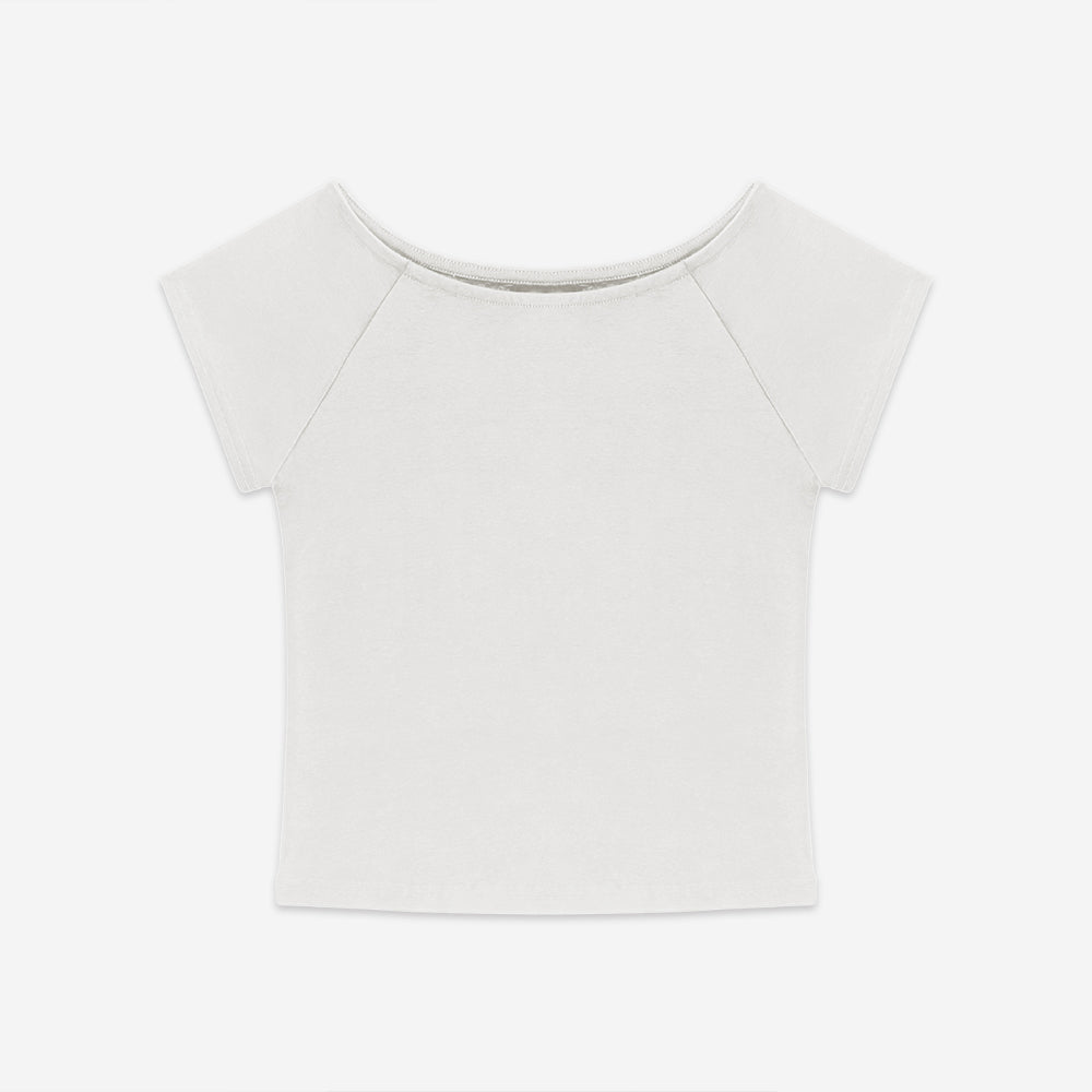 deviwear [DO] Soft Cap Sleeve T-Shirt DEVI-DO1001-White
