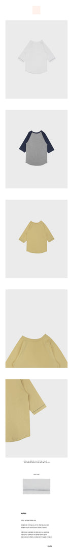 FRECKLE single-stitch raglan tee