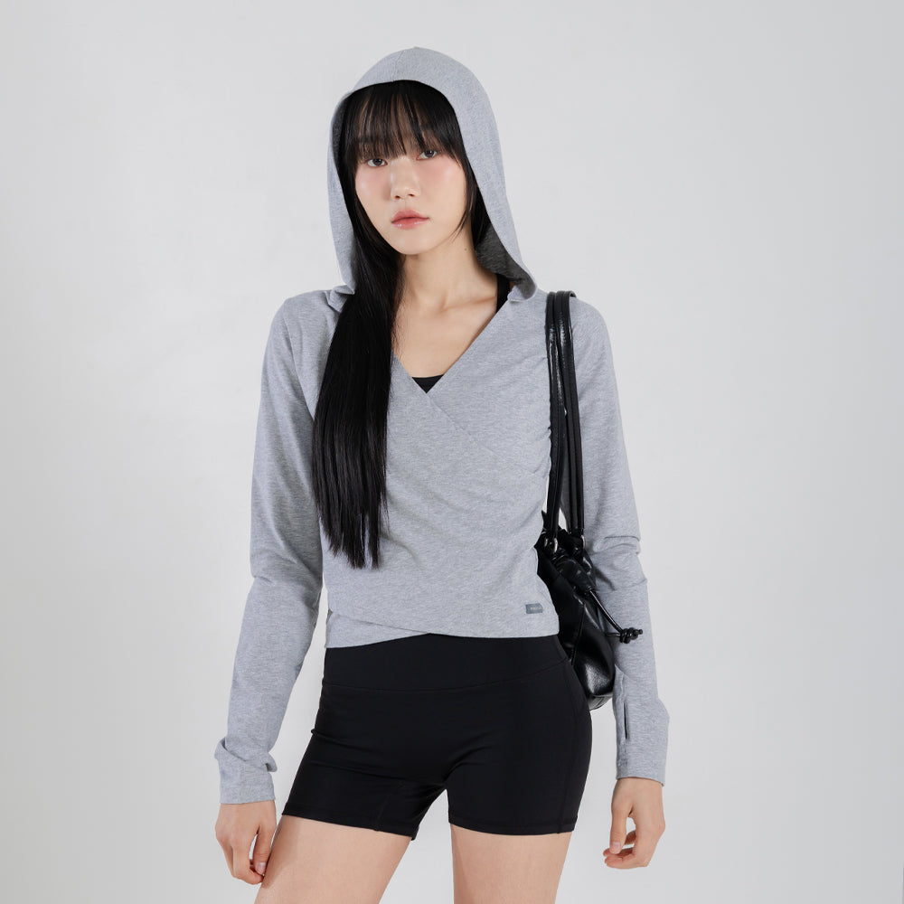 moreout [3TT3342]Cotton slim wrap hood