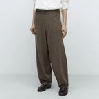 CORDERA (W) MERINO WOOL CURVED PANTS (TAUPE)