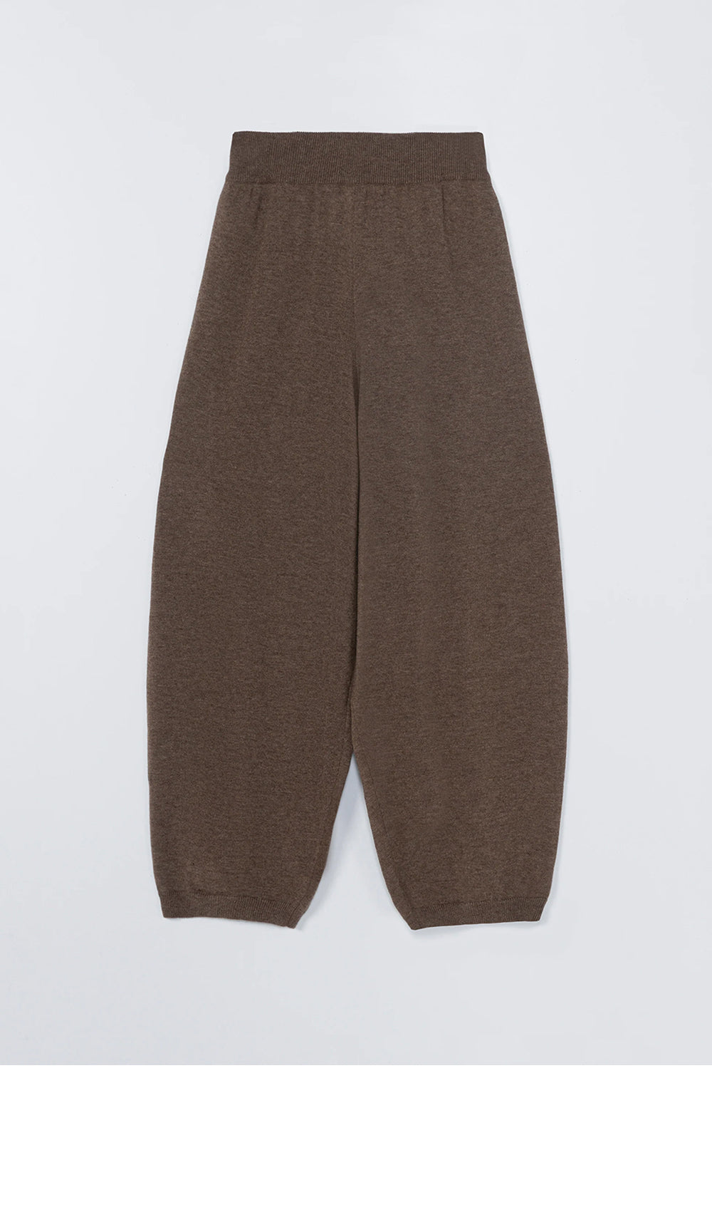 CORDERA (W) MERINO WOOL CURVED PANTS (TAUPE)