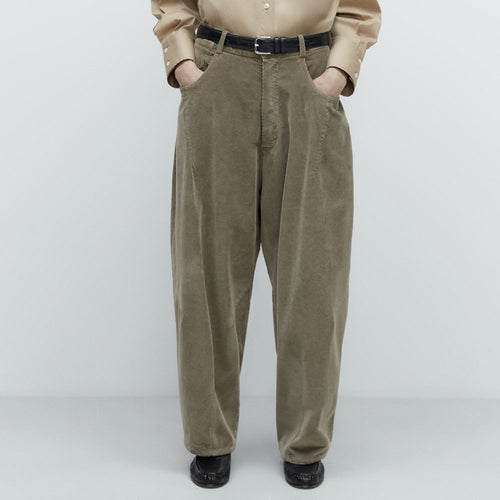 CORDERA (W) CORDUROY BAGGY PANTS (SAGE)
