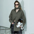 MAISON SPECIAL OVERSIZED SHIRT WITH BABUSHKA (BLK)