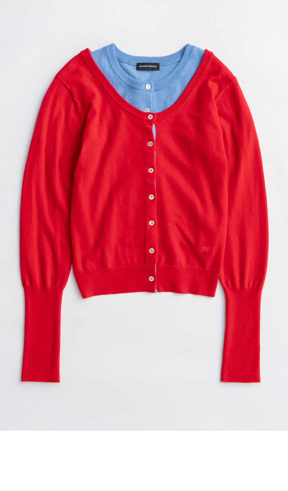 MAISON SPECIAL MULTIWAY CARDIGAN SET (RED)