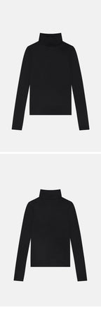 FLORE FLORE DINAH TURTLENECK (BLACK)