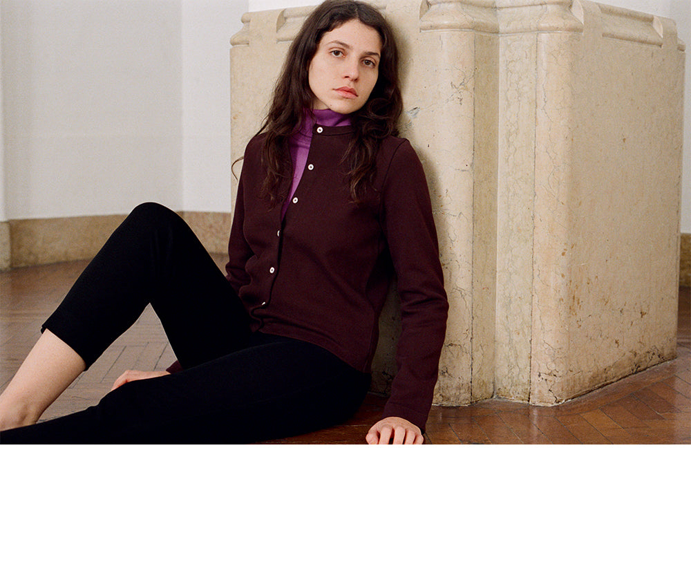 FLORE FLORE DINAH TURTLENECK (CHOCO PLUM)