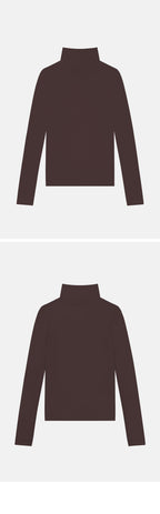 FLORE FLORE DINAH TURTLENECK (CHOCO PLUM)