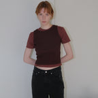 108POUND Easy Waffle Sleeveless_Wine