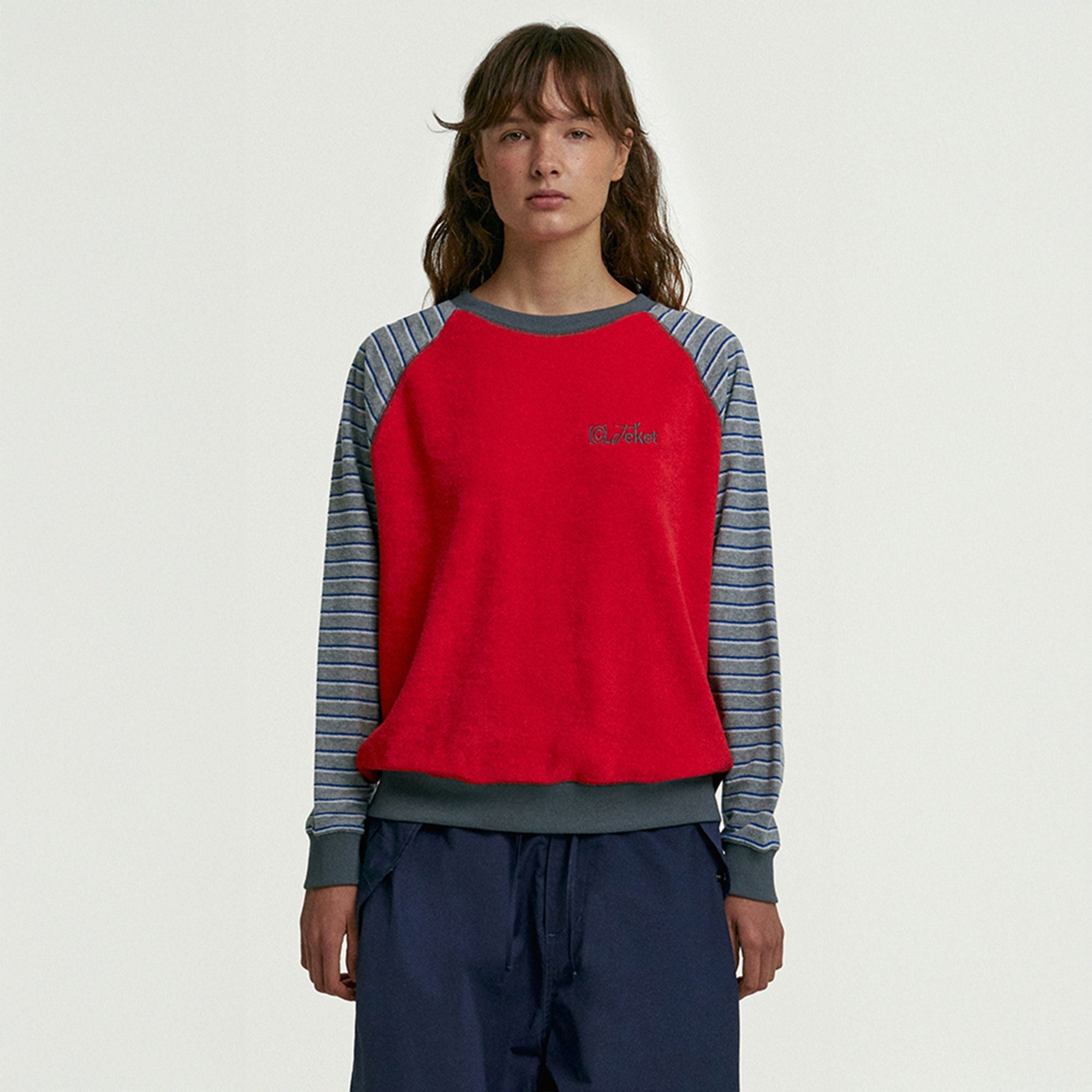 TEKET Script Terry Sweatshirt Red