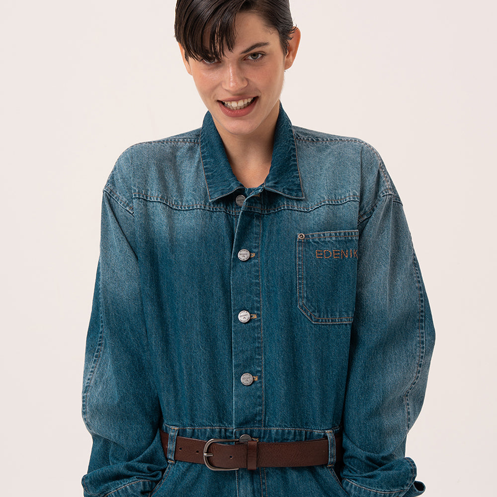 EDENIK EDENIK Denim Jumpsuit Size