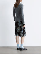 & Other Stories Rib Knit Merino Wool Cardigan (Grey Melange)