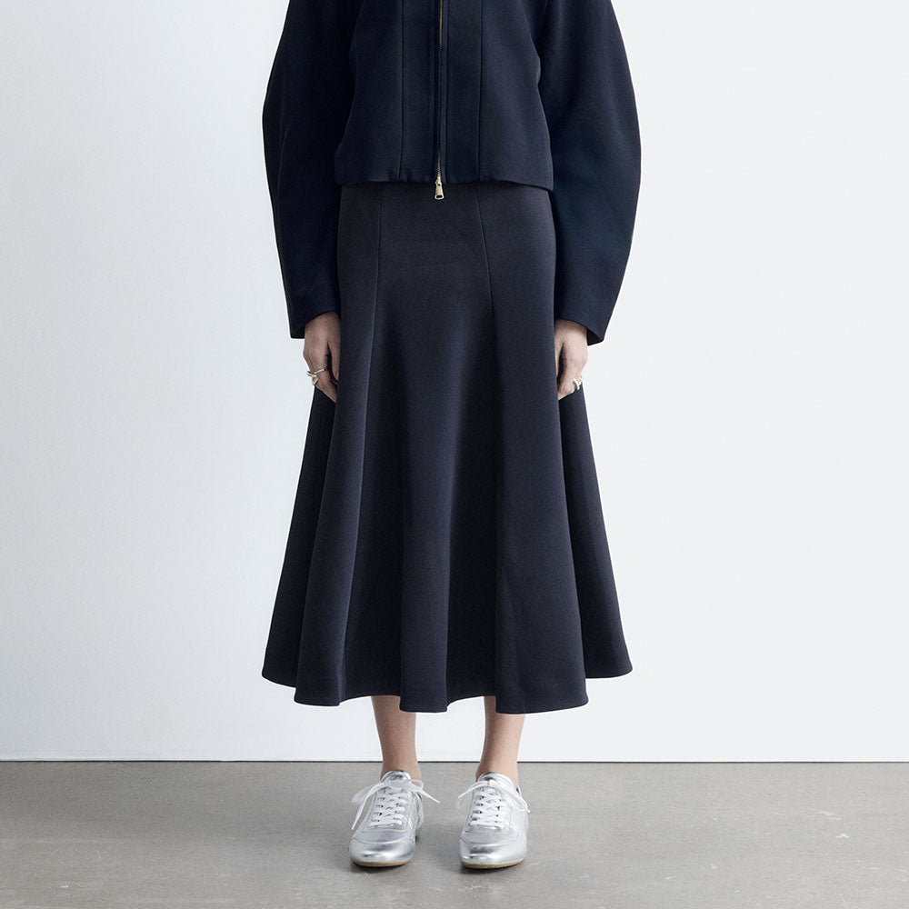 & Other Stories Voluminous Midi Skirt (Navy Blue)