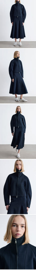 & Other Stories Voluminous Midi Skirt (Navy Blue)