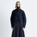 & Other Stories Sculpture Sleeve Jacket (Navy Blue)