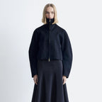 & Other Stories Sculpture Sleeve Jacket (Navy Blue)