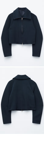 & Other Stories Sculpture Sleeve Jacket (Navy Blue)