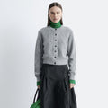 & Other Stories Wool Blend Cardigan (Grey Melange)