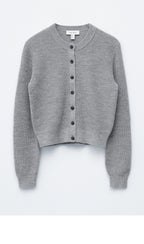 & Other Stories Wool Blend Cardigan (Grey Melange)