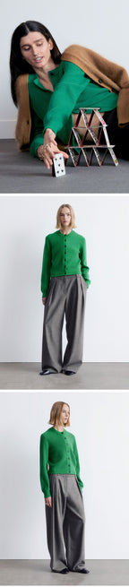 & Other Stories Wool blend cardigan (Green)