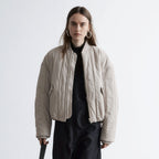 & Other Stories Oversized Bomber Jacket (Light Greige)