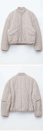 & Other Stories Oversized Bomber Jacket (Light Greige)
