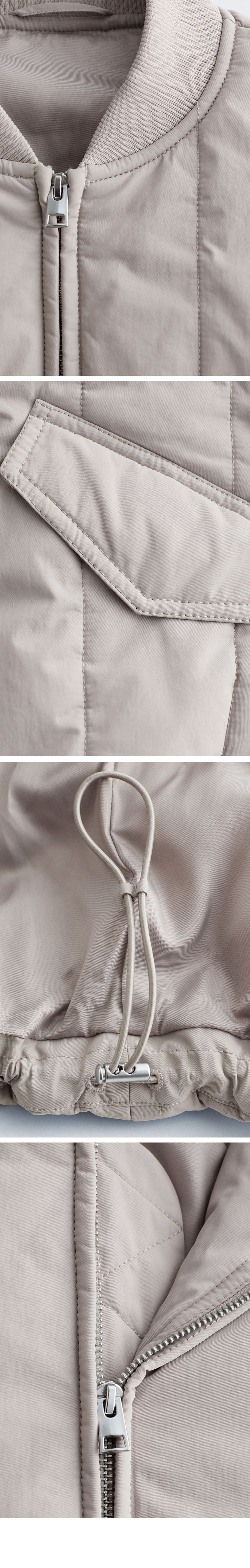& Other Stories Oversized Bomber Jacket (Light Greige)