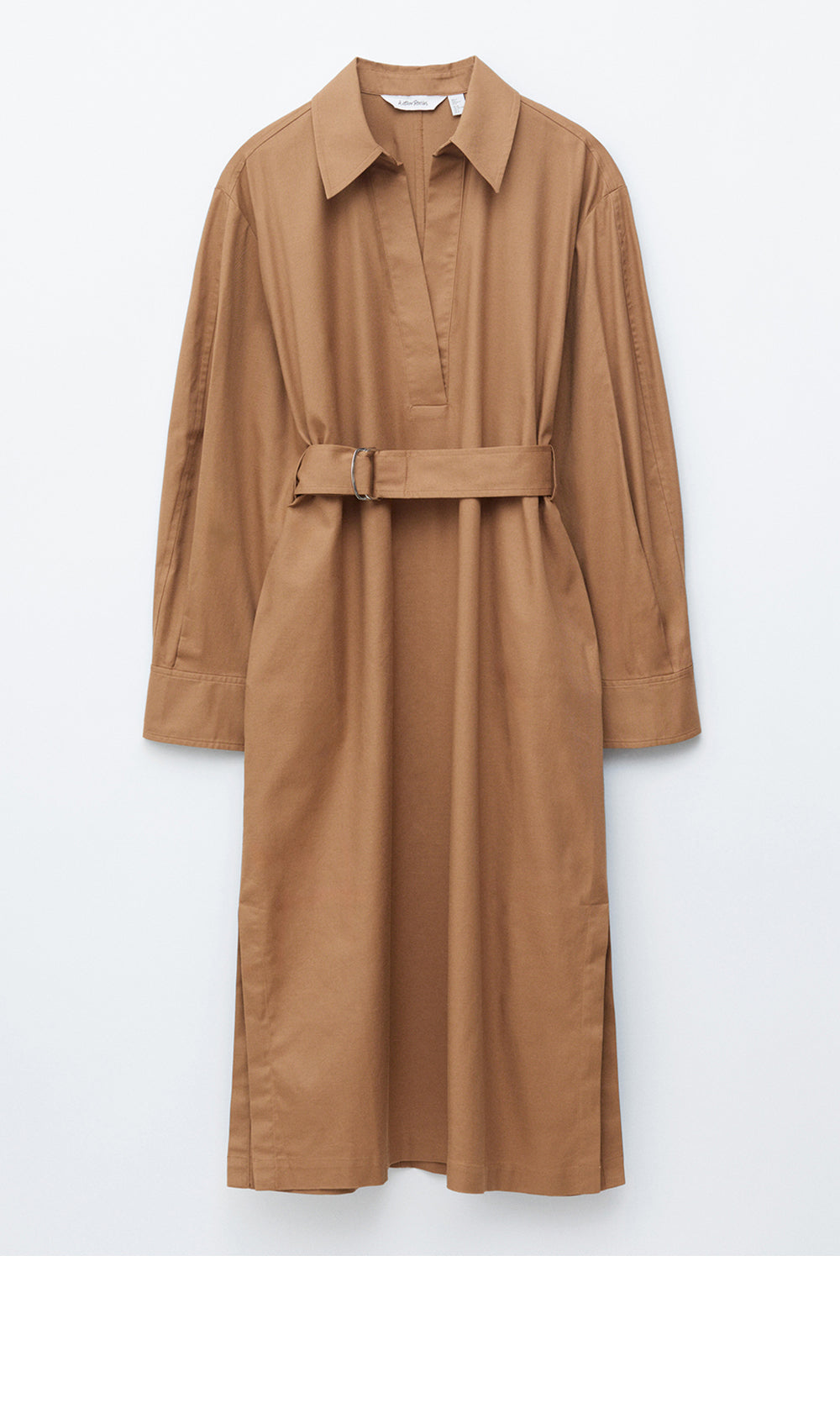 & Other Stories Belted midi dress (Brown)