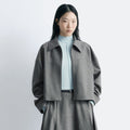 & Other Stories Short Wool Jacket (Dark Grey)